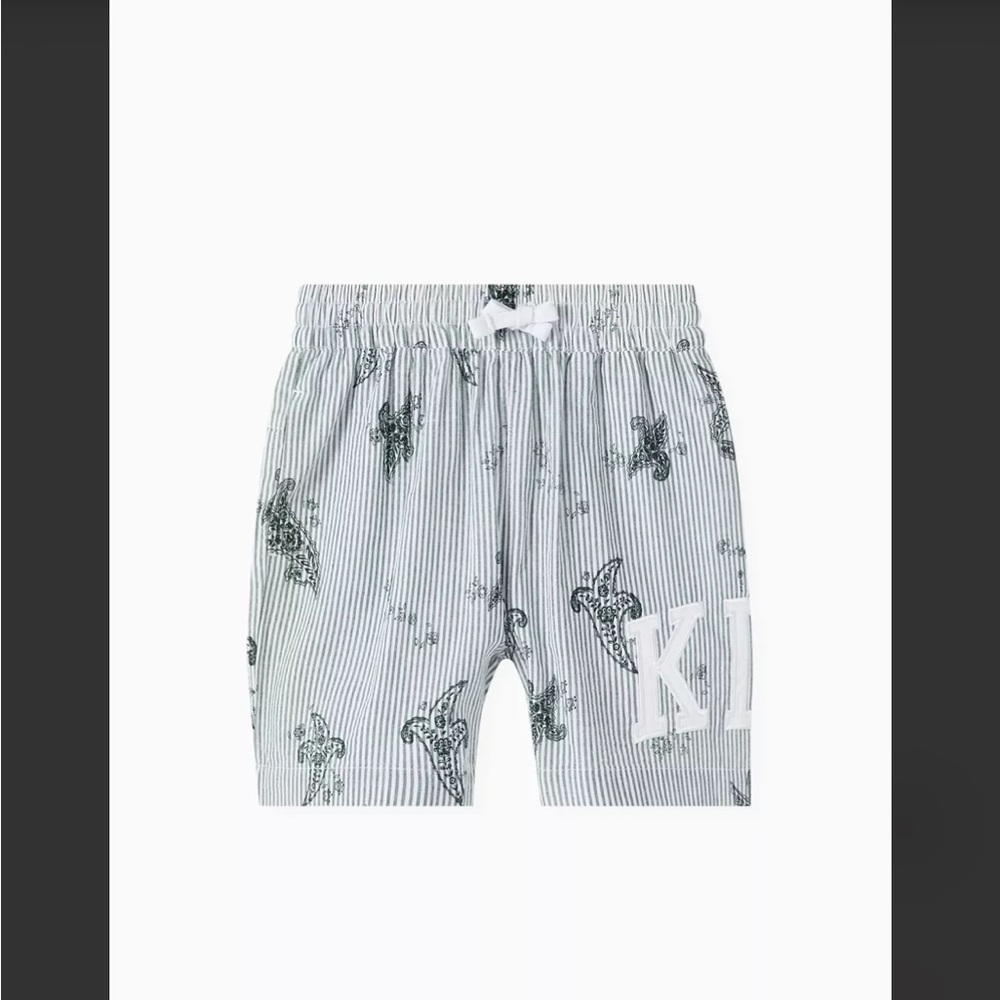 KITH Embroidered-logo Shorts in Seersucker